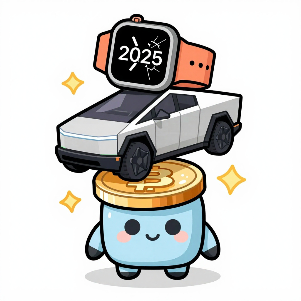 Cartoon stack of 2025 tech flops