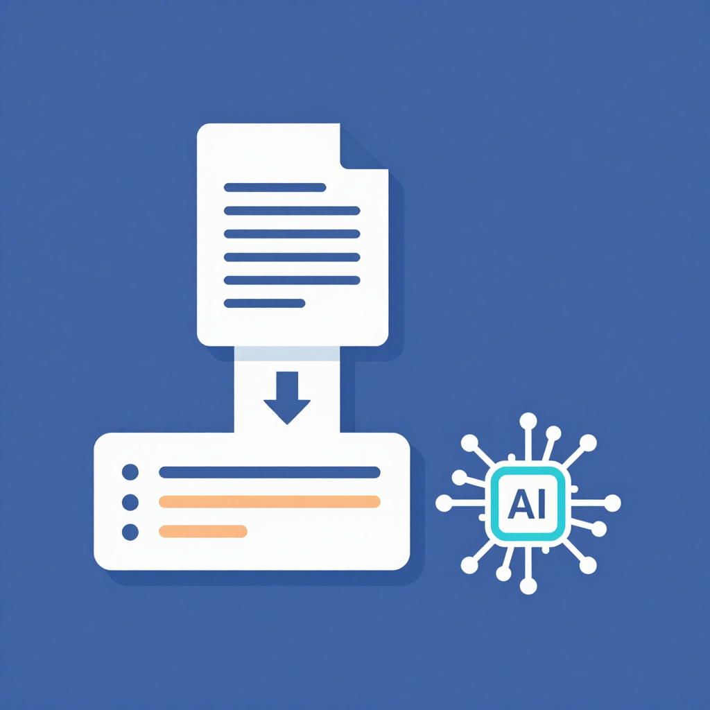 AI model prompt compression illustration