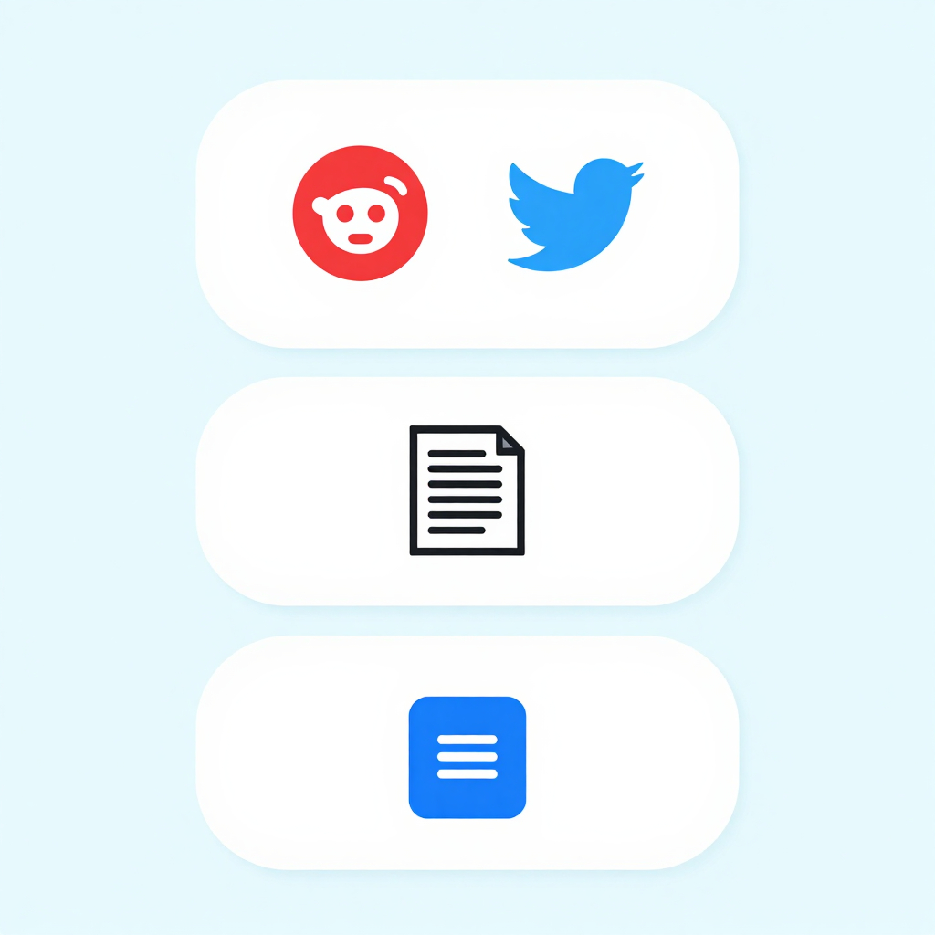 Simple marketing funnel illustration for startups showing awareness (Reddit, Twitter), engagement (HackerNoon article), and conversion (targeted ads)